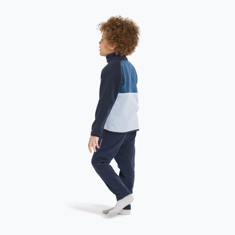 Bluza polarowa dziecięca Didriksons Monte Half Button cloud blue 5