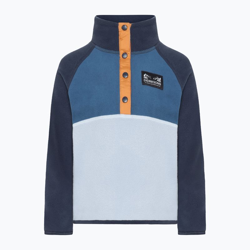 Bluza polarowa dziecięca Didriksons Monte Half Button cloud blue 7