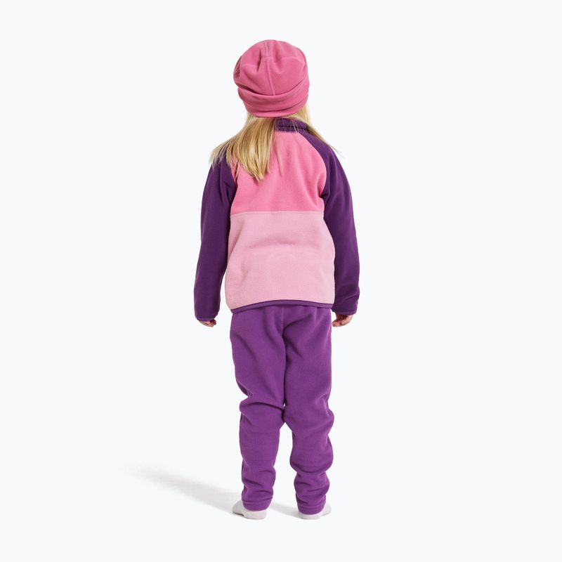 Bluza polarowa dziecięca Didriksons Monte Half Button light heather pink 3