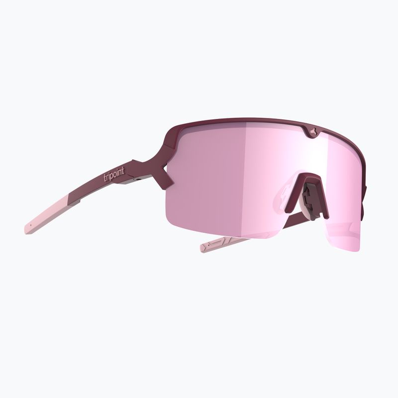Okulary przeciwsłoneczne Tripoint 009 Lake Prespa Small matt burgundy/brown/pink multi