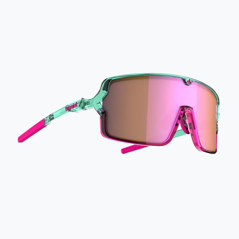 Okulary przeciwsłoneczne Tripoint 008 Lake Prespa X crystal neon turquoise/brown/pink multi