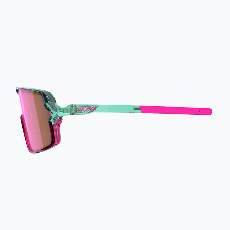 Okulary przeciwsłoneczne Tripoint 008 Lake Prespa Small X crystal neon turquoise/brown/pink multi 5