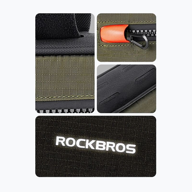 Torba rowerowa na ramę Rockbros 30120079 1,7 l green/black 3