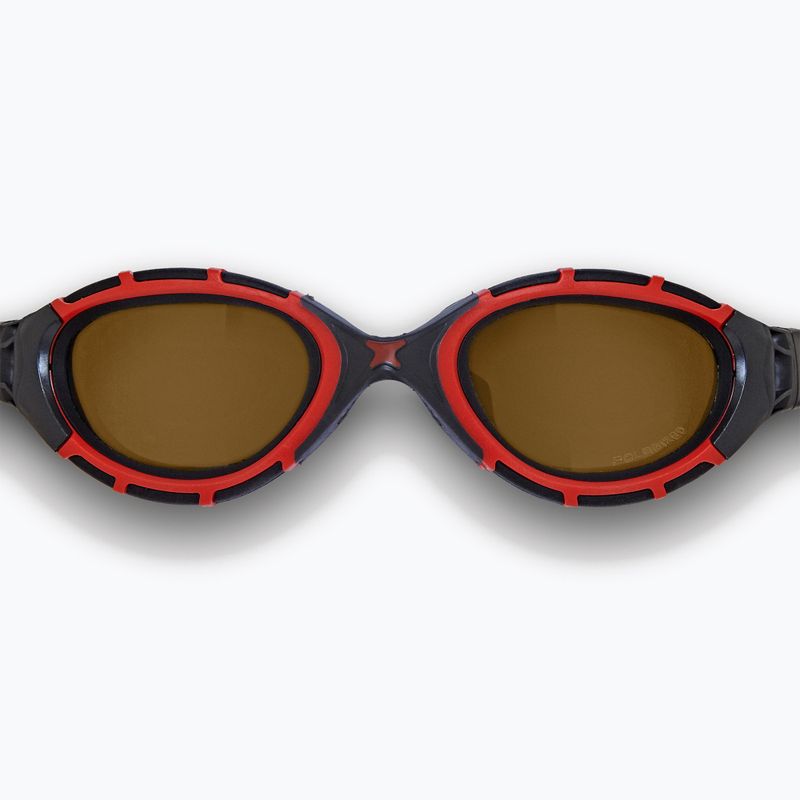 Okulary do pływania Zoggs Predator Flex Polarized Ultra red/black/polarized cooper 4