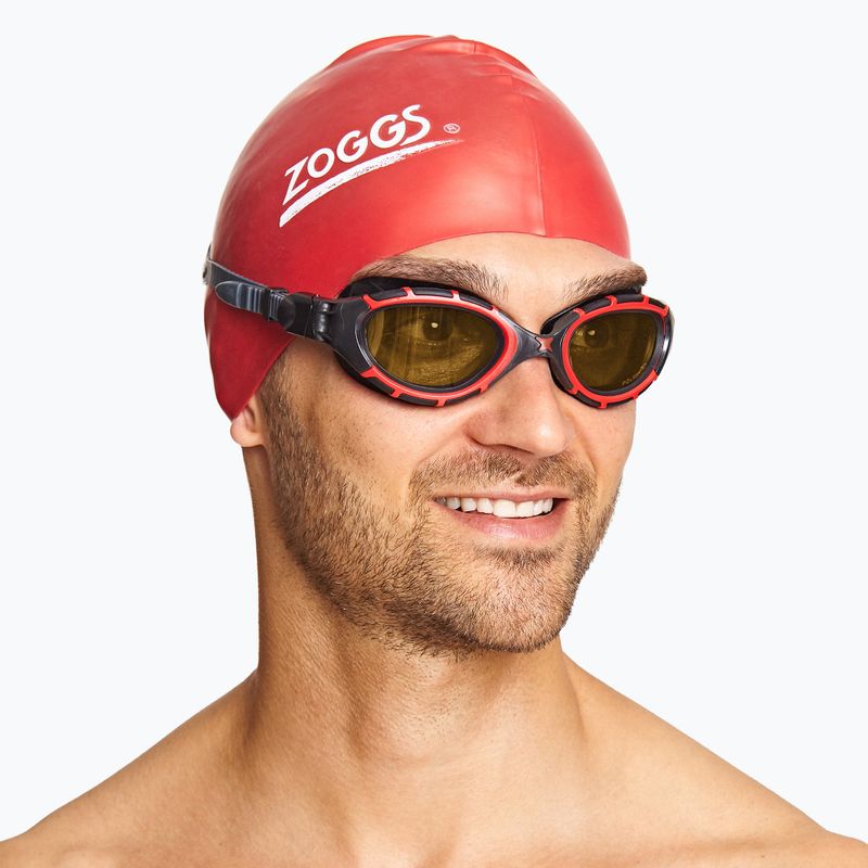 Okulary do pływania Zoggs Predator Flex Polarized Ultra red/black/polarized cooper 7