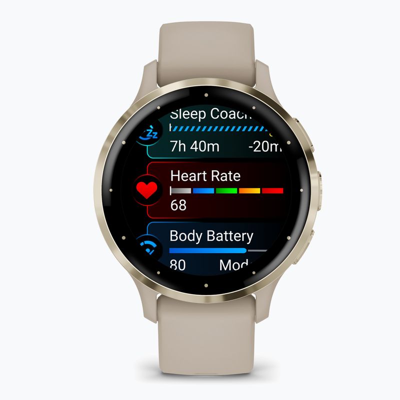 Zegarek Garmin Venu 3S soft gold/french gray