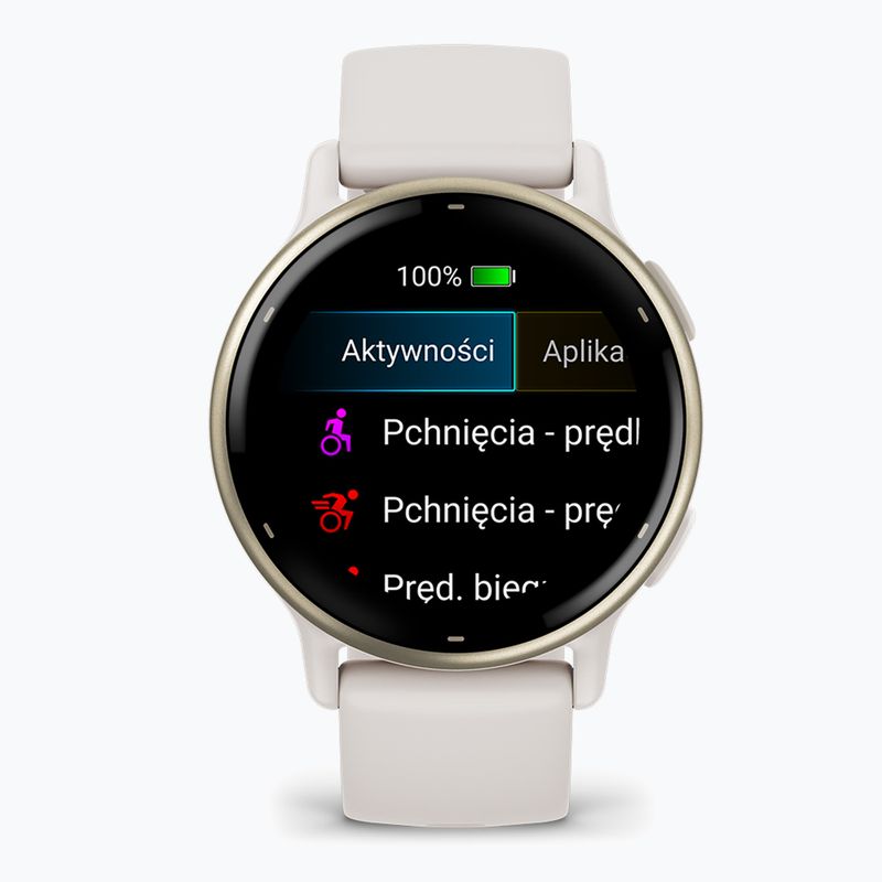 Zegarek Garmin Vivoactive 5 cream gold/ivory 7