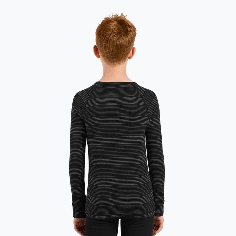Komplet bielizny termoaktywnej dziecięcej ODLO Active Warm Eco black/grey melange 9