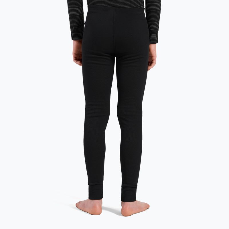 Komplet bielizny termoaktywnej dziecięcej ODLO Active Warm Eco black/grey melange 10