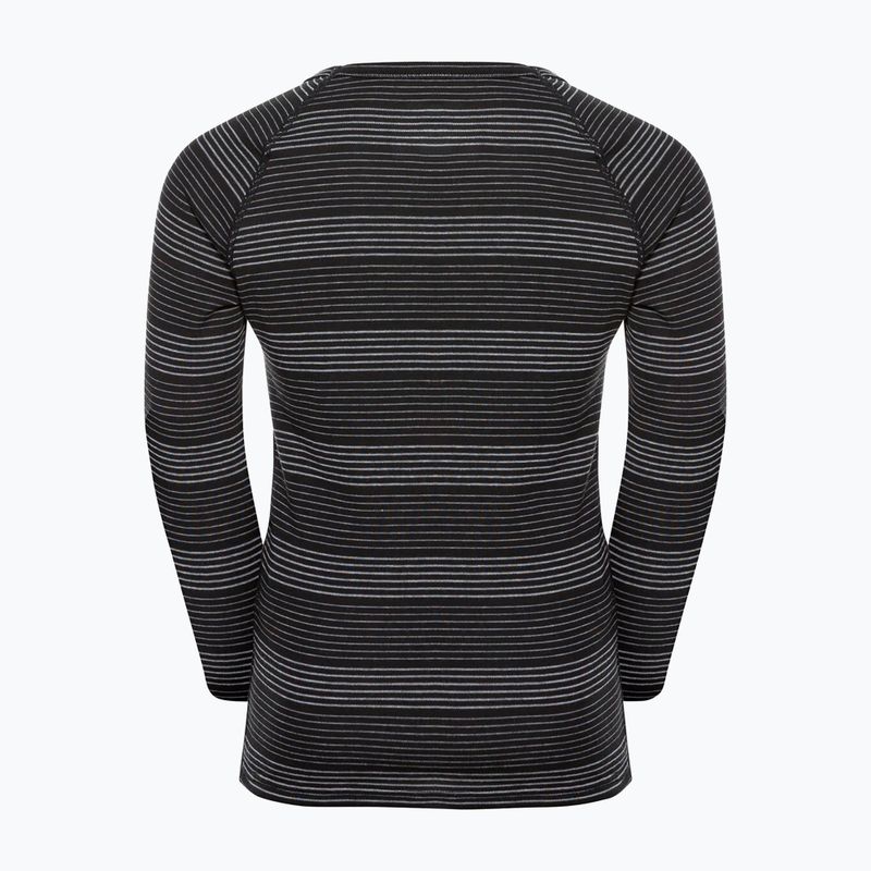 Komplet bielizny termoaktywnej dziecięcej ODLO Active Warm Eco black/grey melange 4