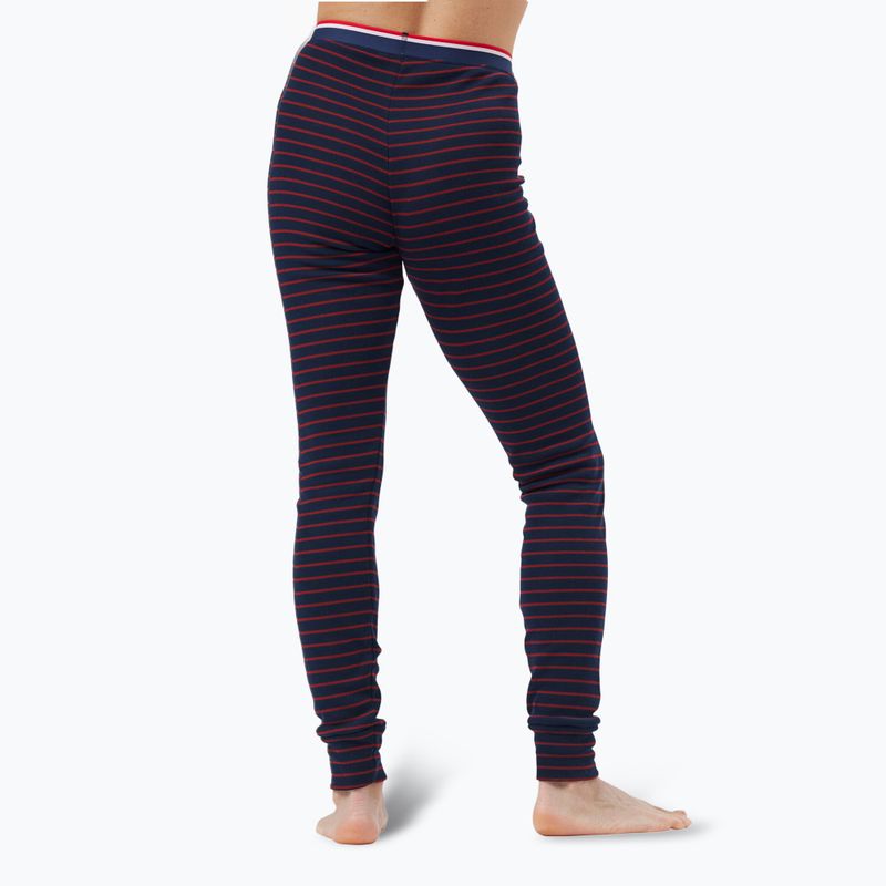 Spodnie termoaktywne damskie ODLO Active Warm Originals Stripes Bl Bottom Long dark saphire 3