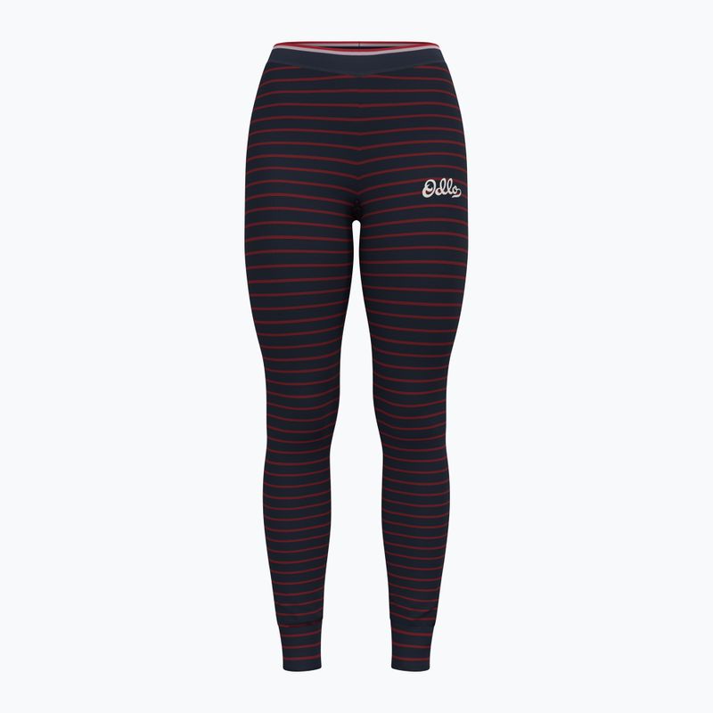 Spodnie termoaktywne damskie ODLO Active Warm Originals Stripes Bl Bottom Long dark saphire 4
