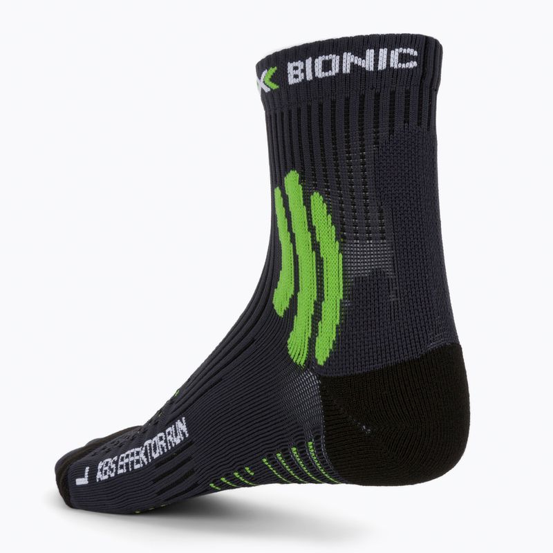 Skarpety X-Socks Xbs.Effektor Running charcoal/effektor green 2