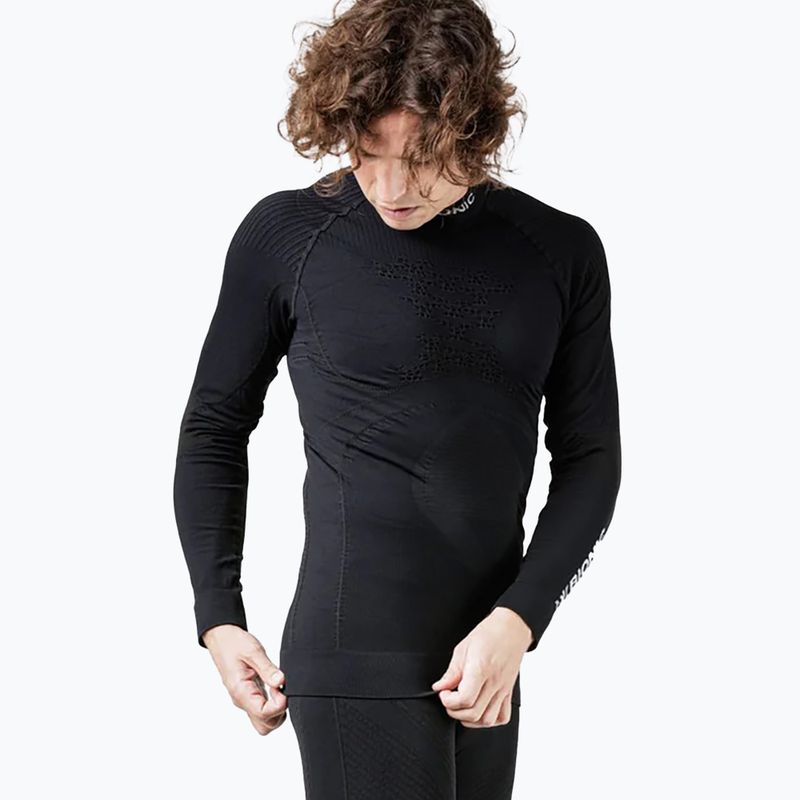 Bluza termoaktywna męska X-Bionic Energy Accumulator 4.0 Turtle Neck opal black/arctic white