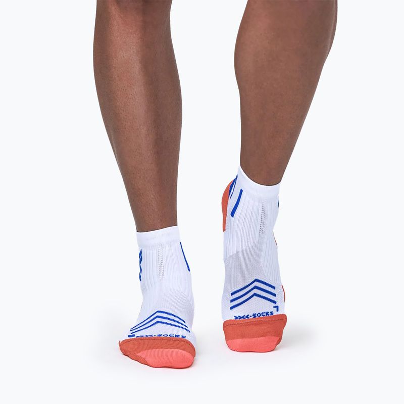 Skarpety męskie X-Socks Run Expert Ankle white/orange/twyce blue 3