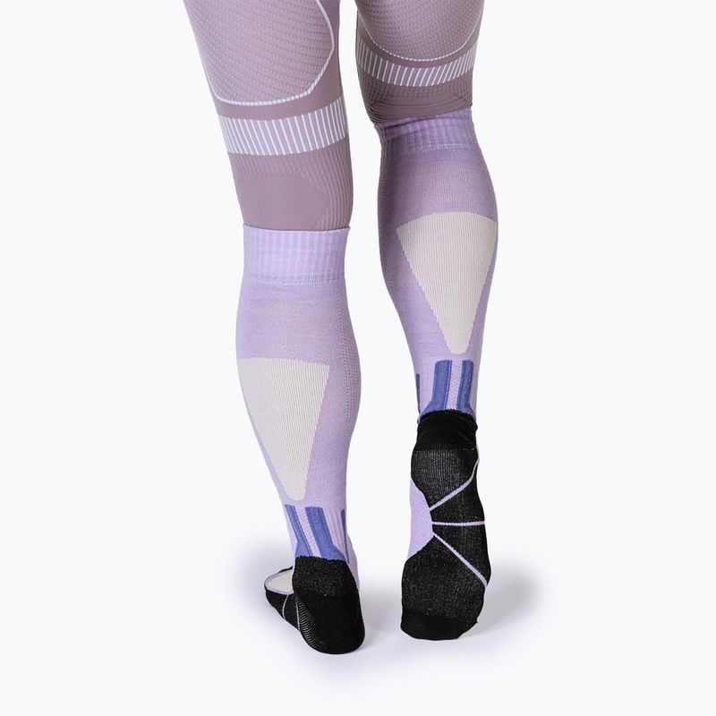 Skarpety narciarskie X-Socks Ski Discover Merino Otc muted lavender/light sand 5
