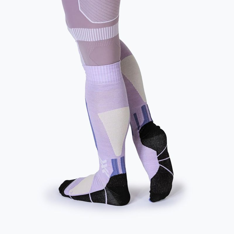 Skarpety narciarskie X-Socks Ski Discover Merino Otc muted lavender/light sand 6