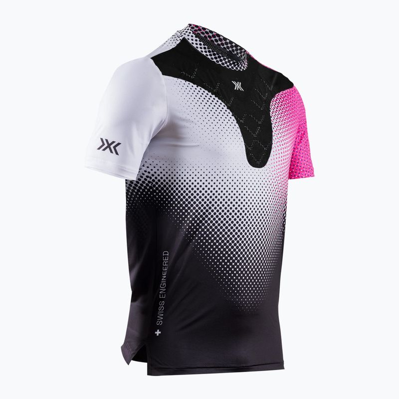 Koszulka do biegania męska X-Bionic Corefusion Run dot fade/neo pink/white 2