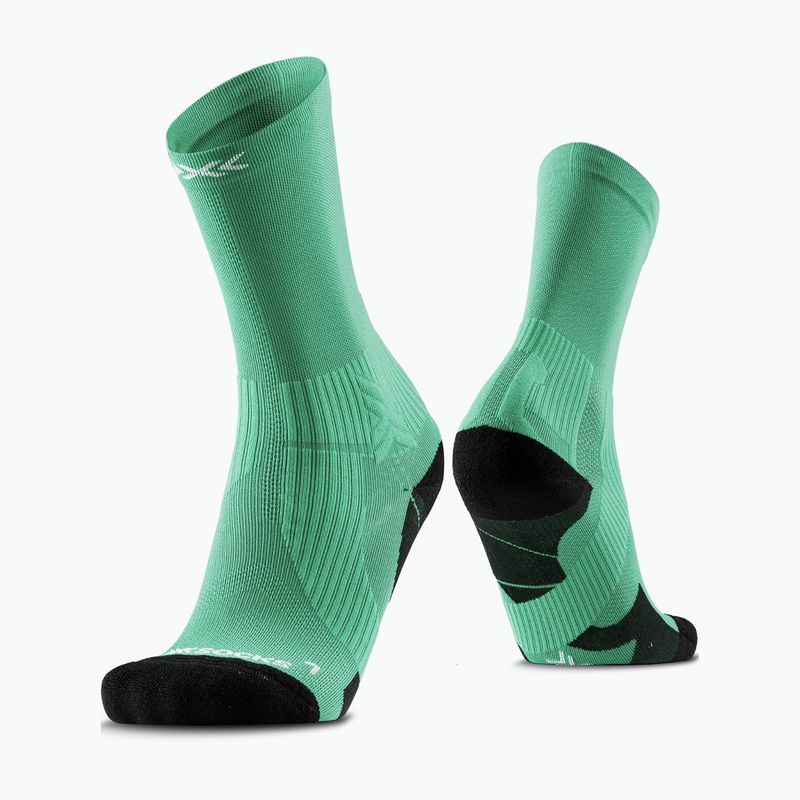 Skarpety X-Socks Run Perform Crew voltage green
