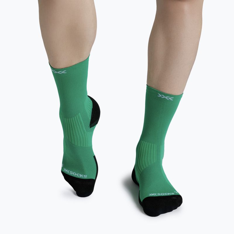 Skarpety X-Socks Run Perform Crew voltage green 2