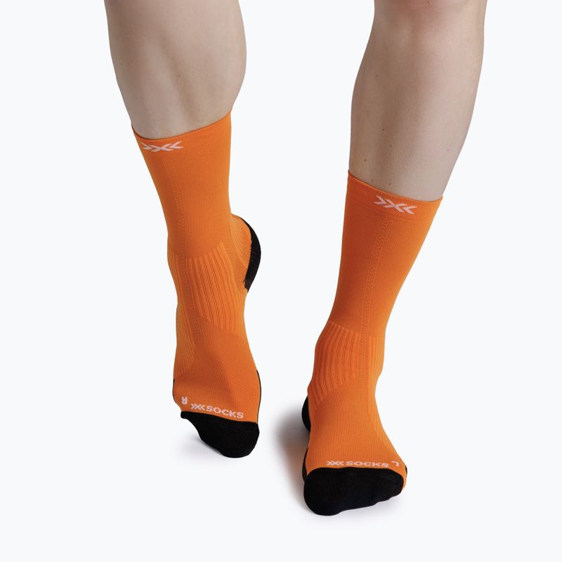 Skarpety X-Socks Run Perform Crew flame orange 2