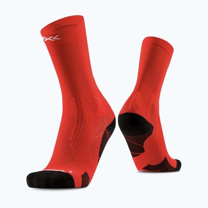 Skarpety X-Socks Run Perform Crew rocket red