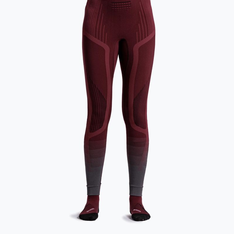 Spodnie termoaktywne damskie X-Bionic Invent Graphics oxide red/x black