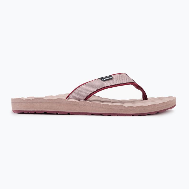 Japonki damskie Lizard Way plain amaranth red 2
