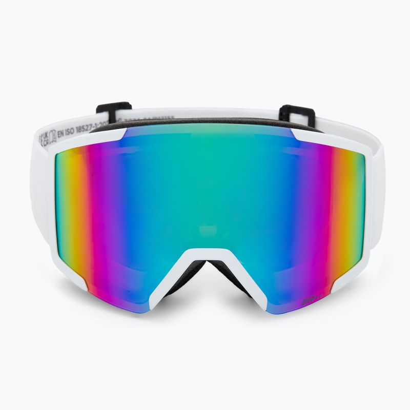 Gogle narciarskie SCOTT Shield mineral white/amp teal chrome 2