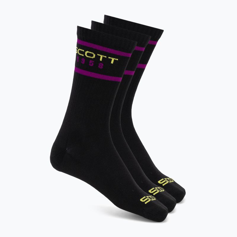 Skarpety SCOTT Retro Casual Crew 3 pary black