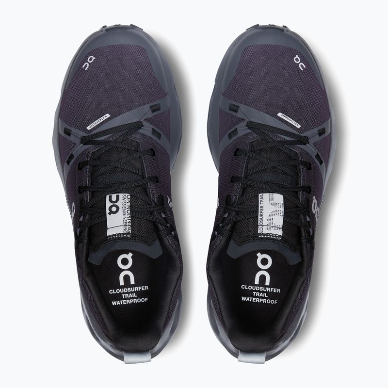 Buty do biegania damskie On Cloudsurfer Trail Waterproof black/eclipse 12