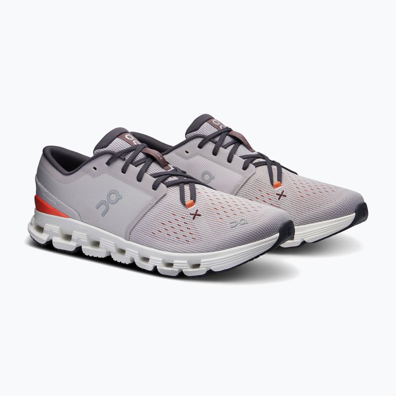 Buty treningowe męskie On Cloud X 4 silver/flame 9