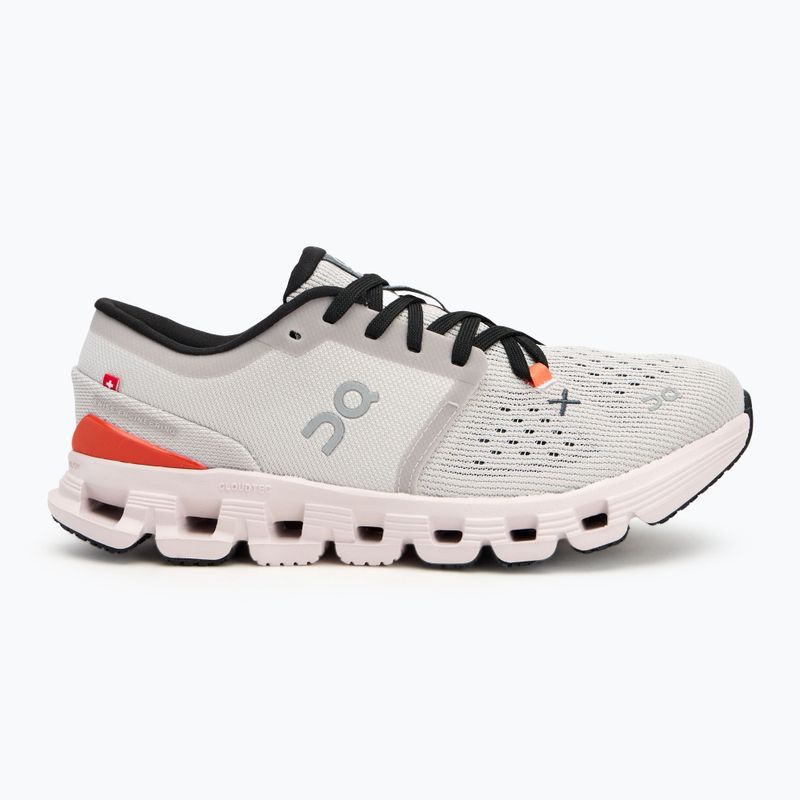 Buty treningowe damskie On Cloud X 4 silver/flame 2