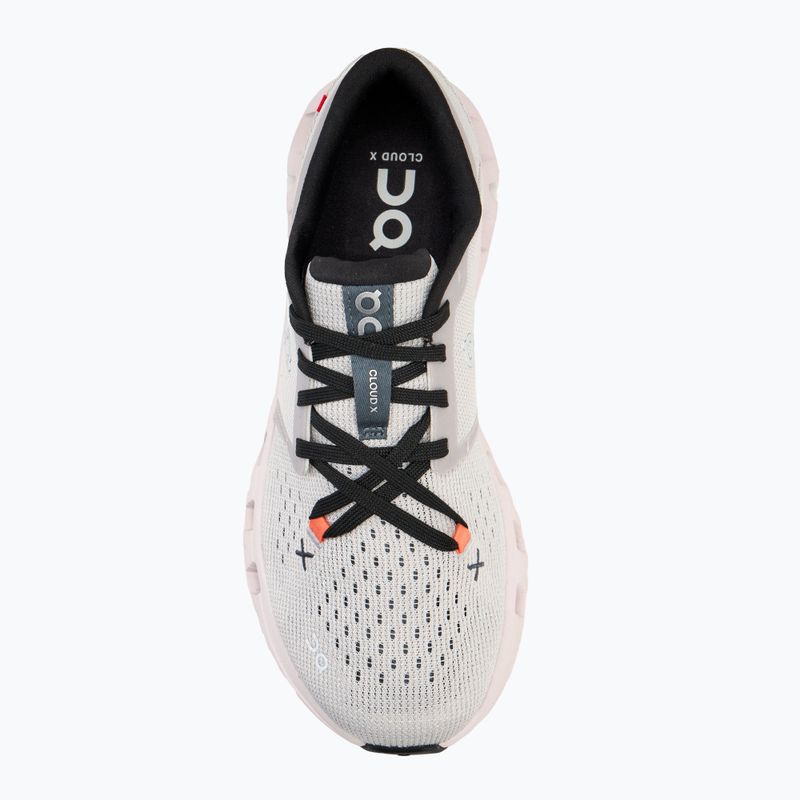 Buty treningowe damskie On Cloud X 4 silver/flame 5