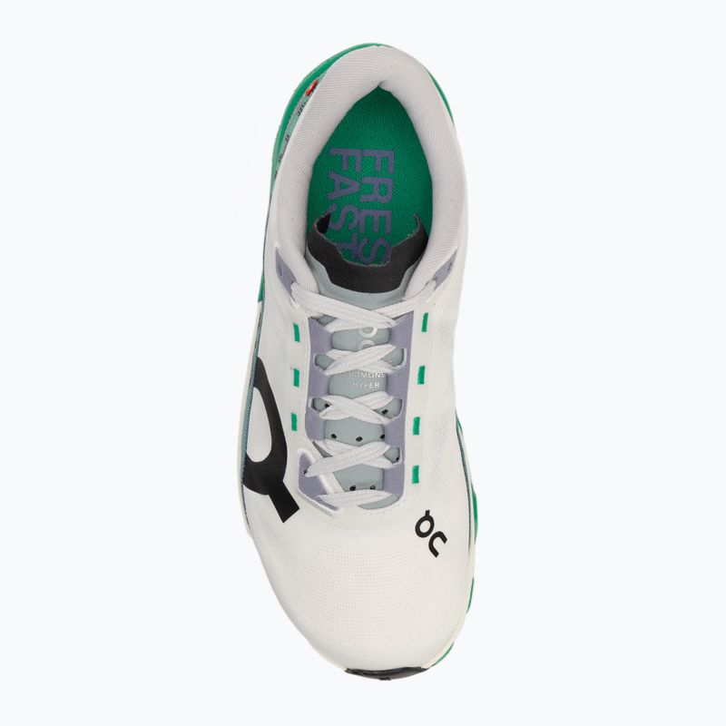 Buty do biegania damskie On Cloudmonster Hyper white/mint 5