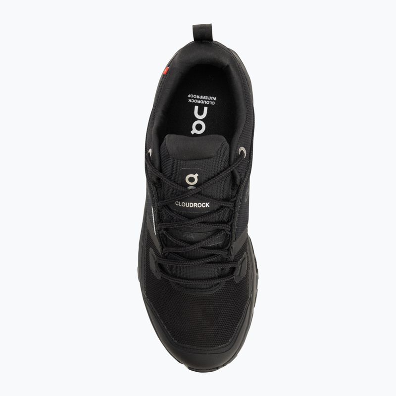 Buty męskie On Cloudrock Low Waterproof black/black 5