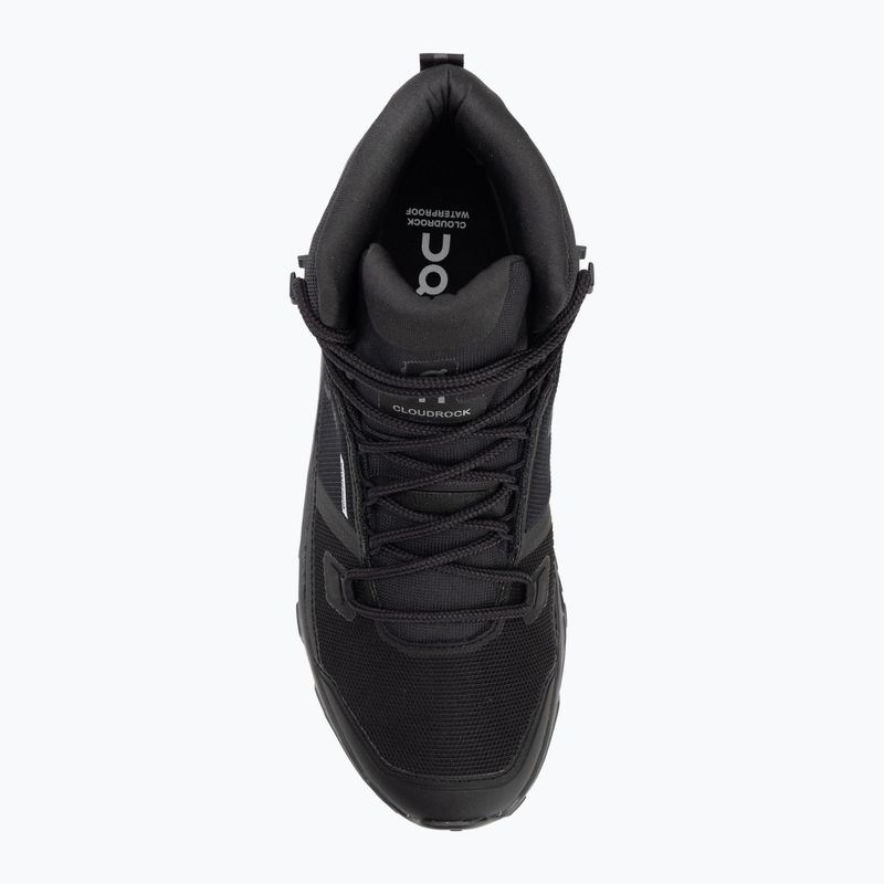 Buty męskie On Cloudrock Mid Waterproof black/black 5