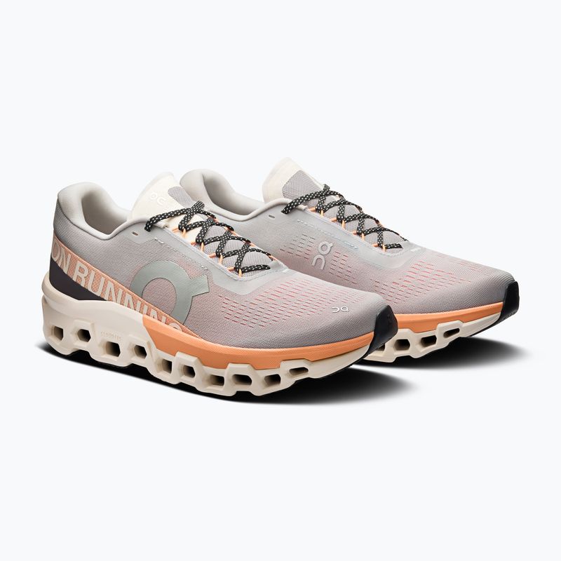 Buty do biegania męskie On Cloudmonster 2 glacier/tangerine 10