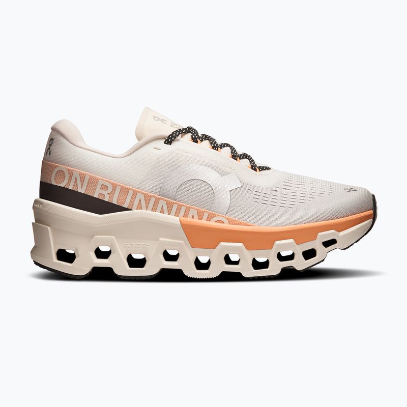 Buty do biegania damskie On Cloudmonster 2 ivory/tangerine 8