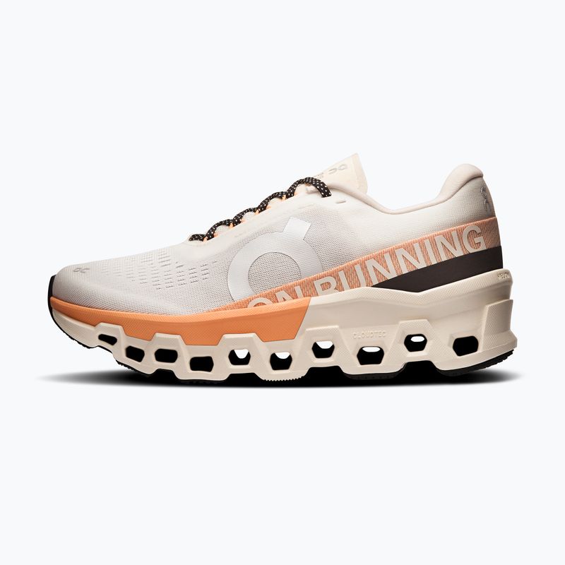 Buty do biegania damskie On Cloudmonster 2 ivory/tangerine 9