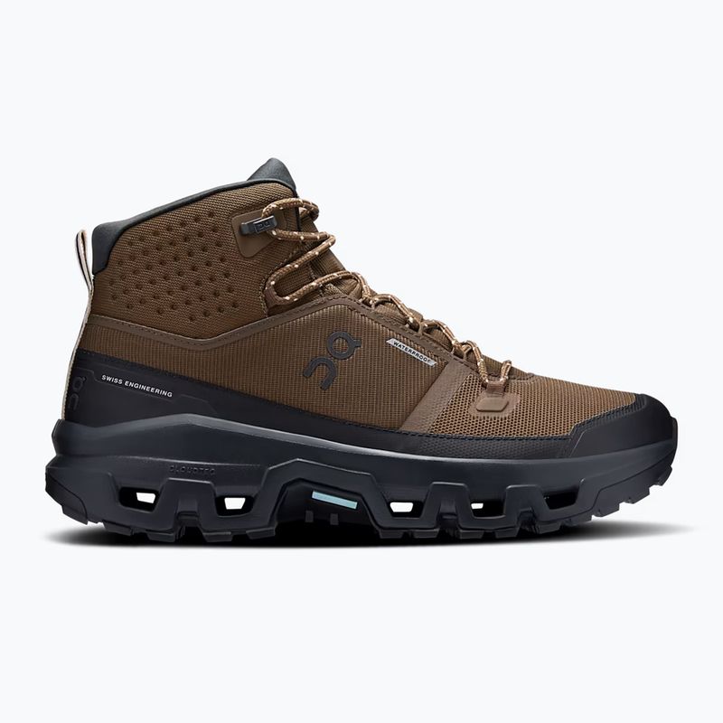Buty turystyczne męskie On Cloudrock Mid Waterproof earth/black