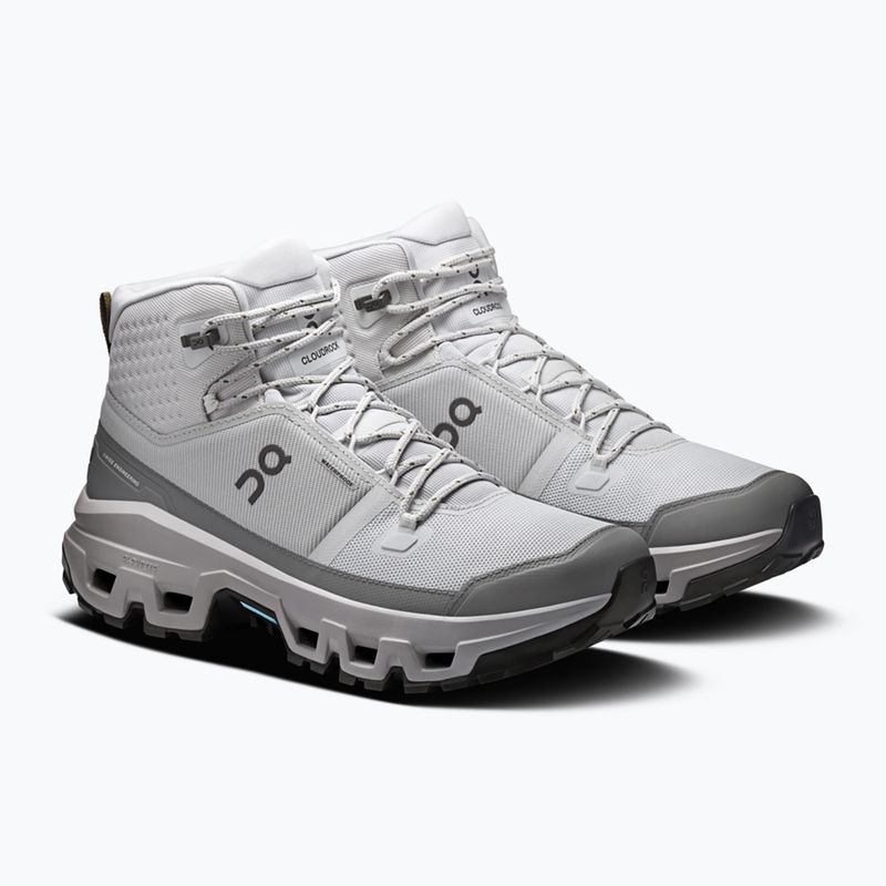 Buty turystyczne męskie On Cloudrock Mid Waterproof glacier/alloy 9