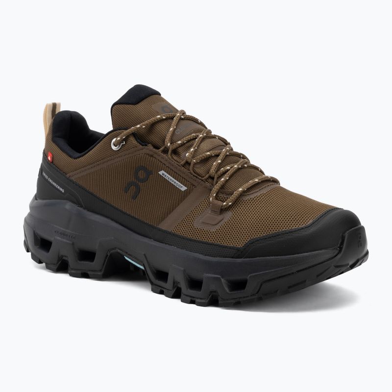 Buty damskie On Cloudrock Low Waterproof earth/black