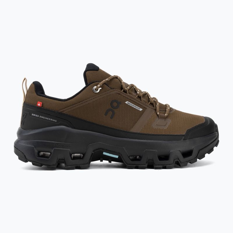 Buty męskie On Cloudrock Low Waterproof earth/black 2