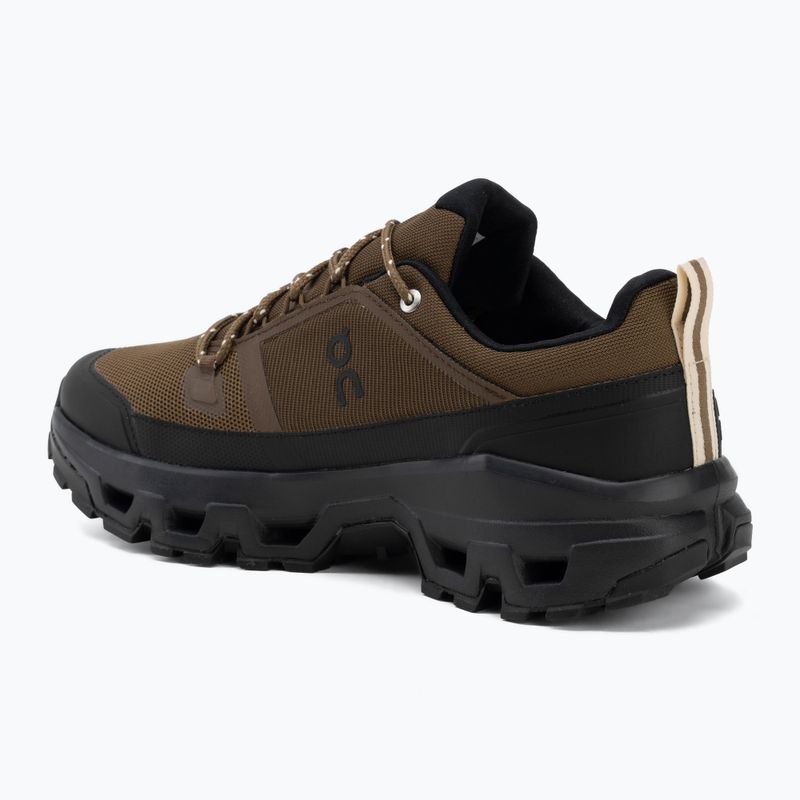 Buty męskie On Cloudrock Low Waterproof earth/black 3