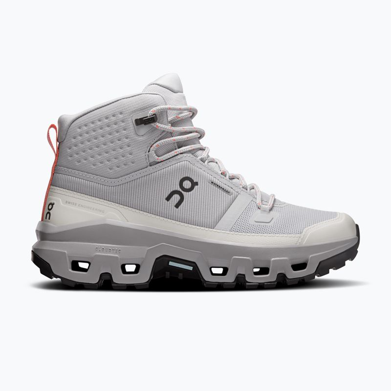 Buty turystyczne damskie On Cloudrock Mid Waterproof glacier/alloy 8