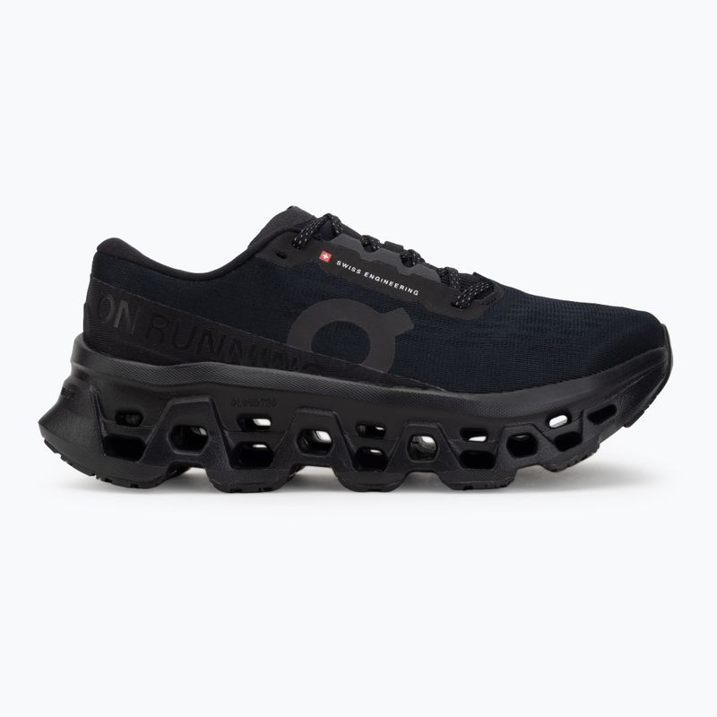 Buty do biegania damskie On Cloudmonster 3 Wide black/black 2