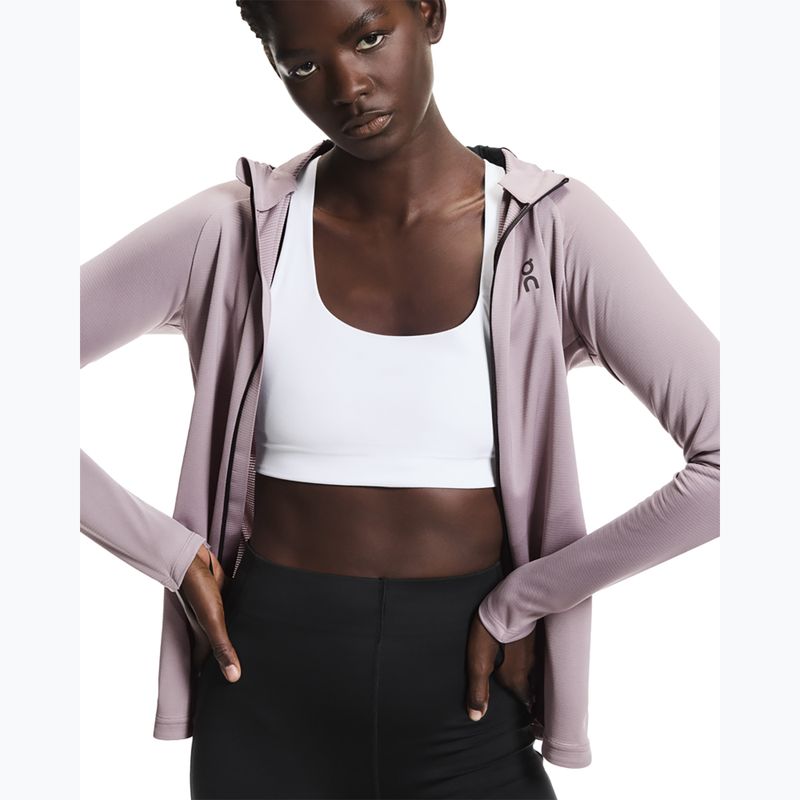 Bluza do biegania damska On Climate Zip Hoodie heron 11