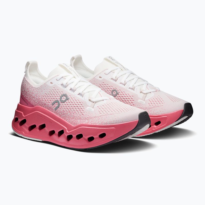 Buty do biegania damskie On Cloudsurfer Max white/camellia 10