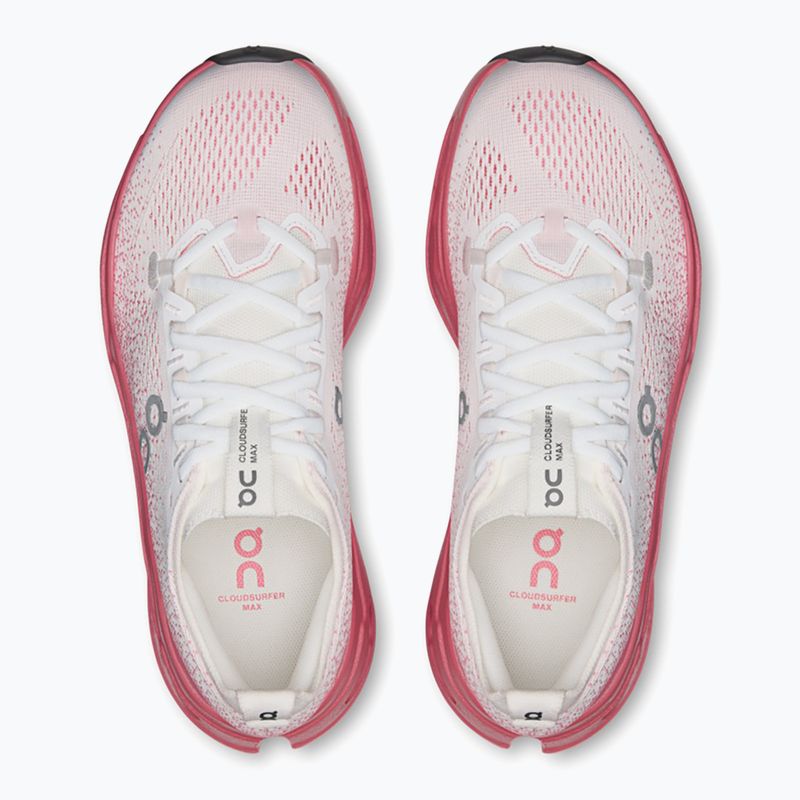 Buty do biegania damskie On Cloudsurfer Max white/camellia 13